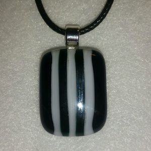 Fused glass pendant